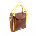 Beau Design stylish Brown Imported PU Leather Handbag With Double Handle For Women's/Ladies/Girls